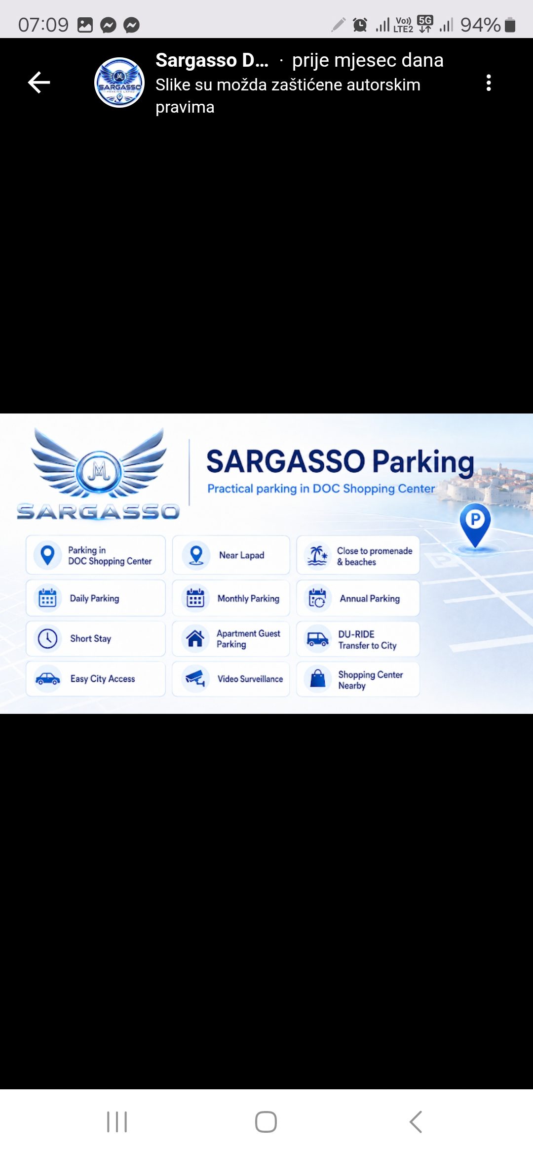 Parking Dubrovnik Sargasso parking